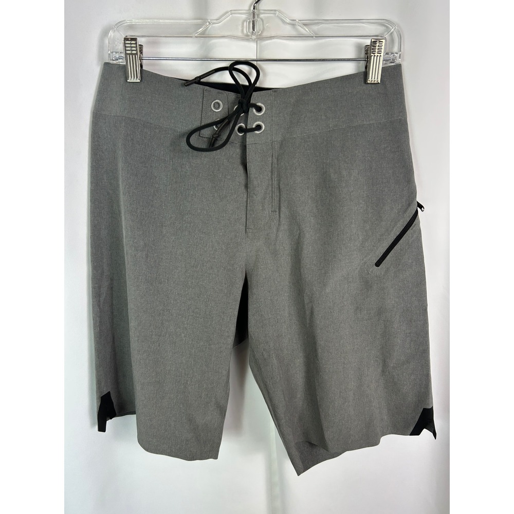 Lululemon Mens Grey Heathered Board Shorts Surf Swim Trunks Size 32